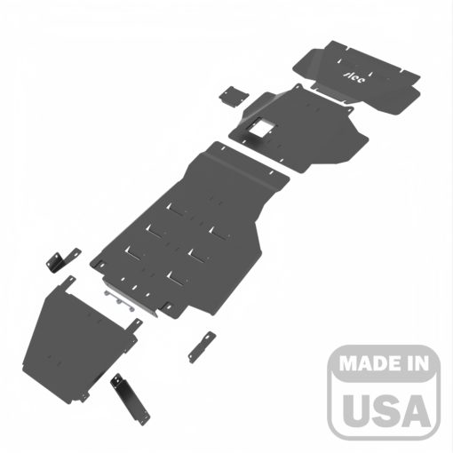 SLEE- Skid Plate System with Cat Protection - <b>ALUMINUM</b> - Land Cruiser LC250