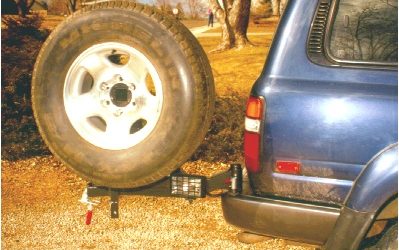 Replacement 2″ receiver and swing out-tire carrier